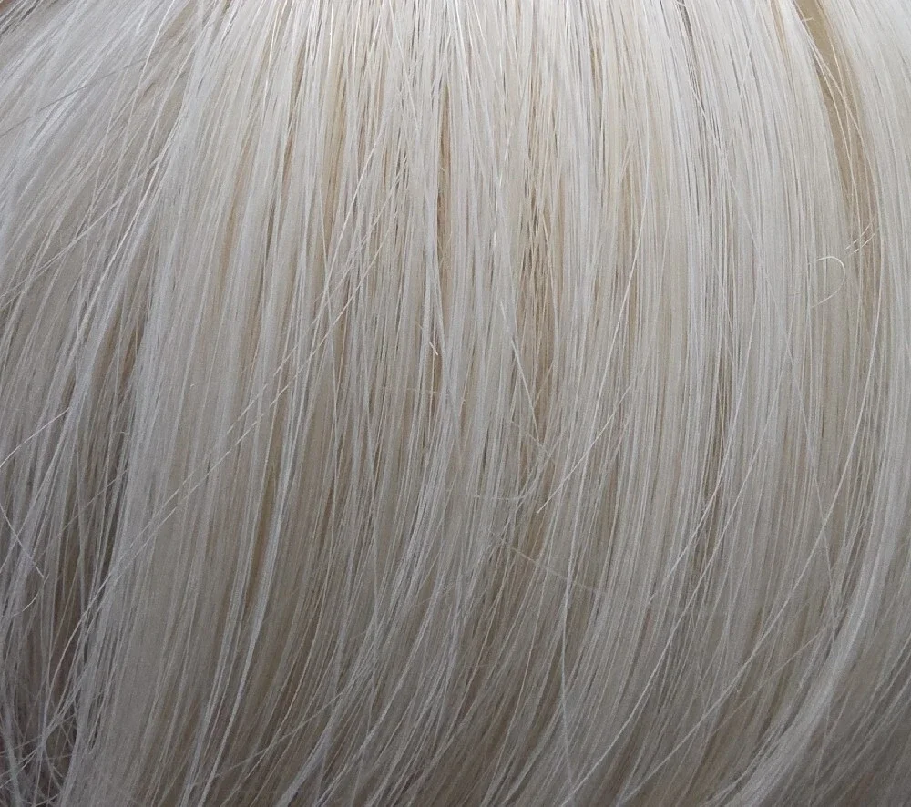 Premium Women's Short Straight Wig with Bangs - Ivory White